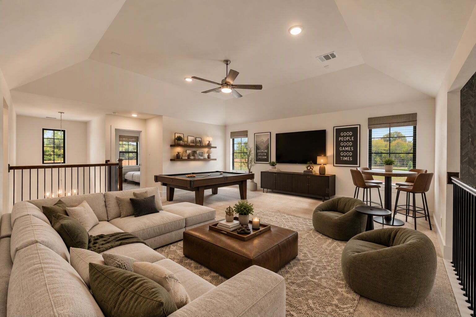 Virtually Staged Game Room