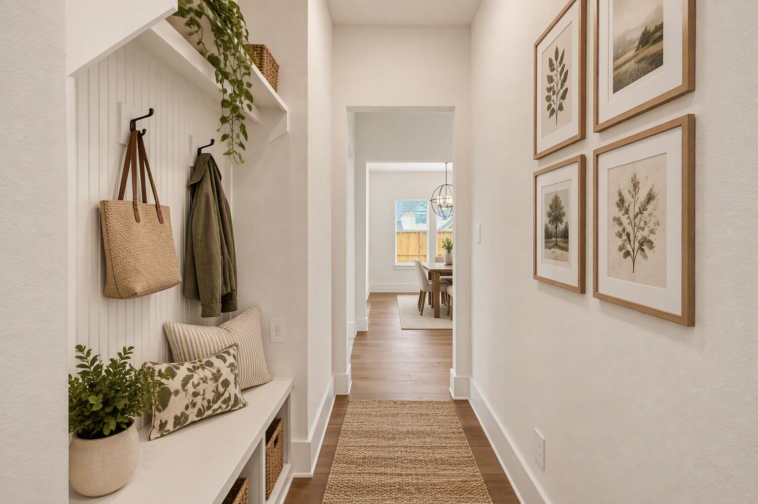 Virtually Staged Mud Room