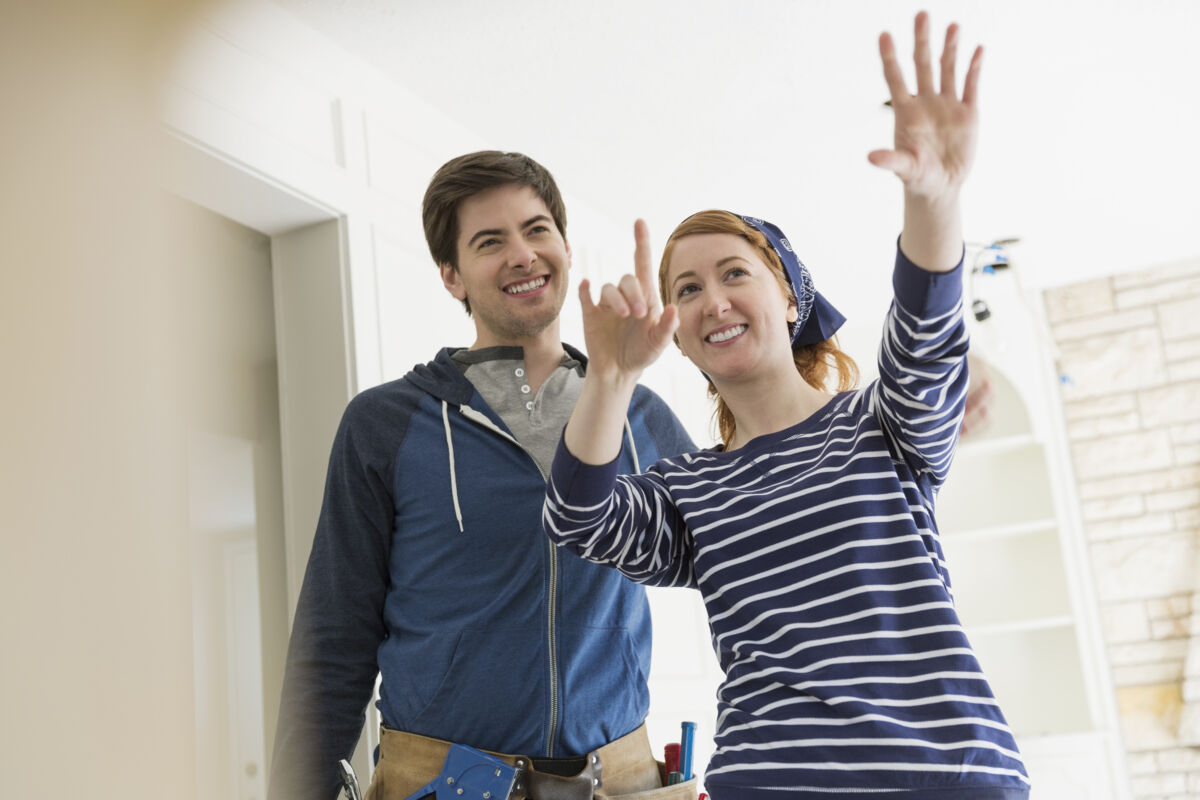 Couple Working on Home Renovations