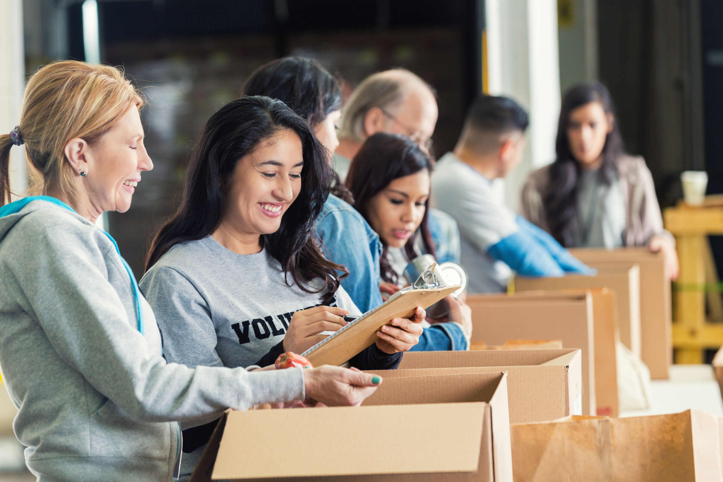 Volunteering at a Food Pantry