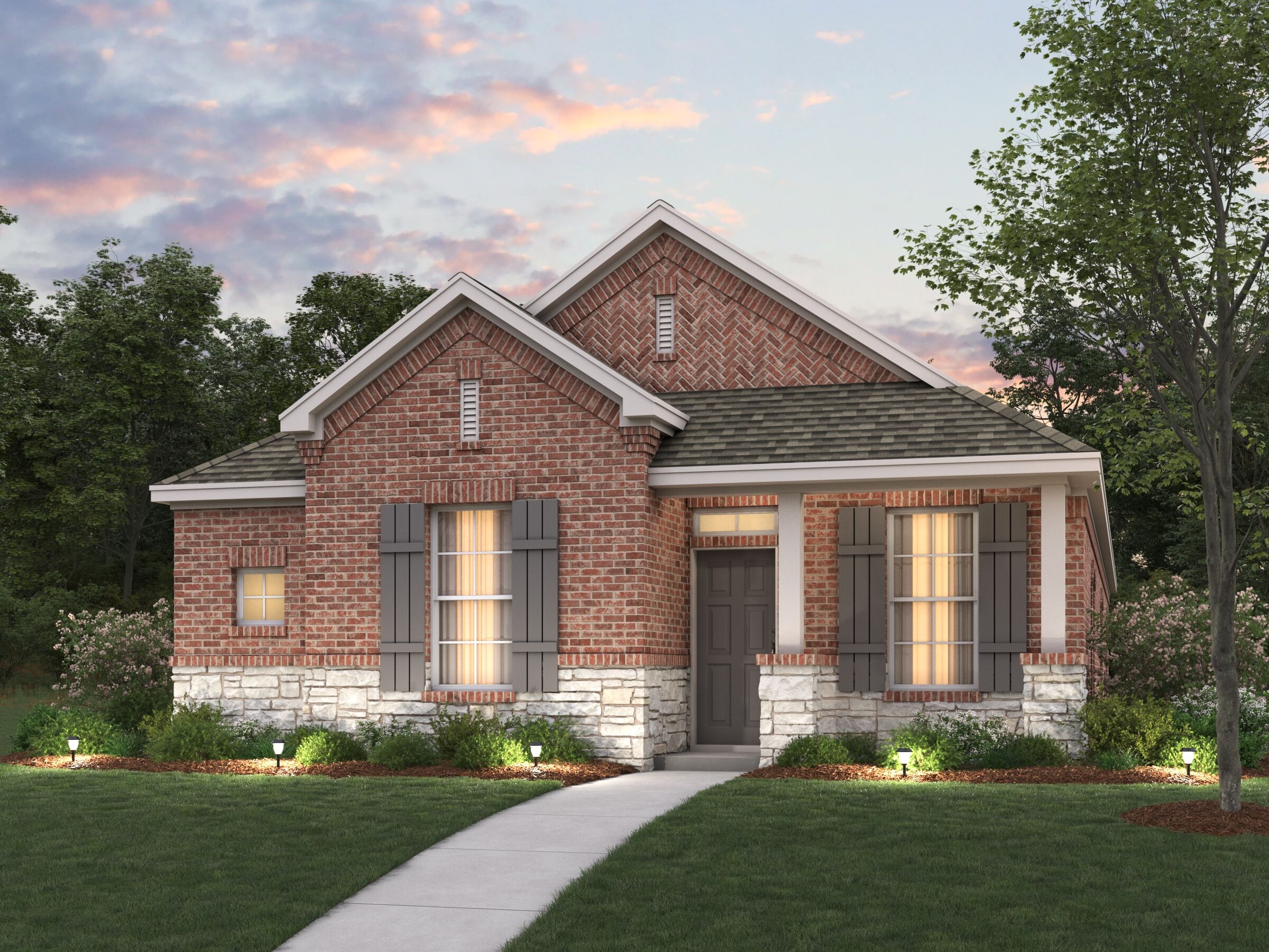 Begonia Elevation C - Optional Stone