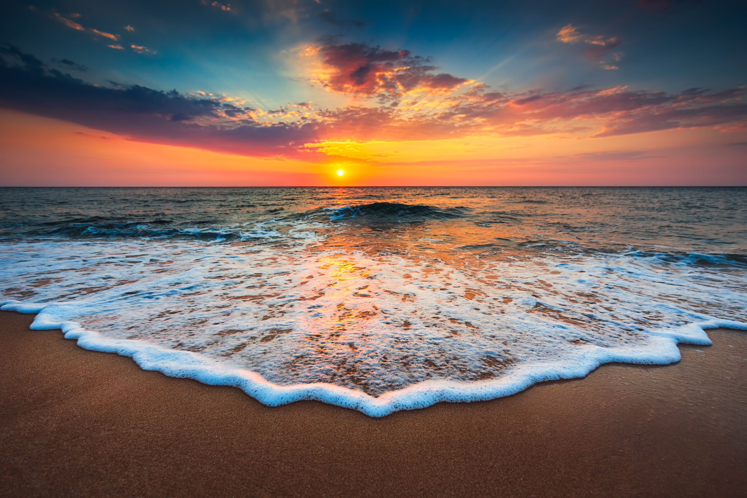 Sunrise Over a Beach
