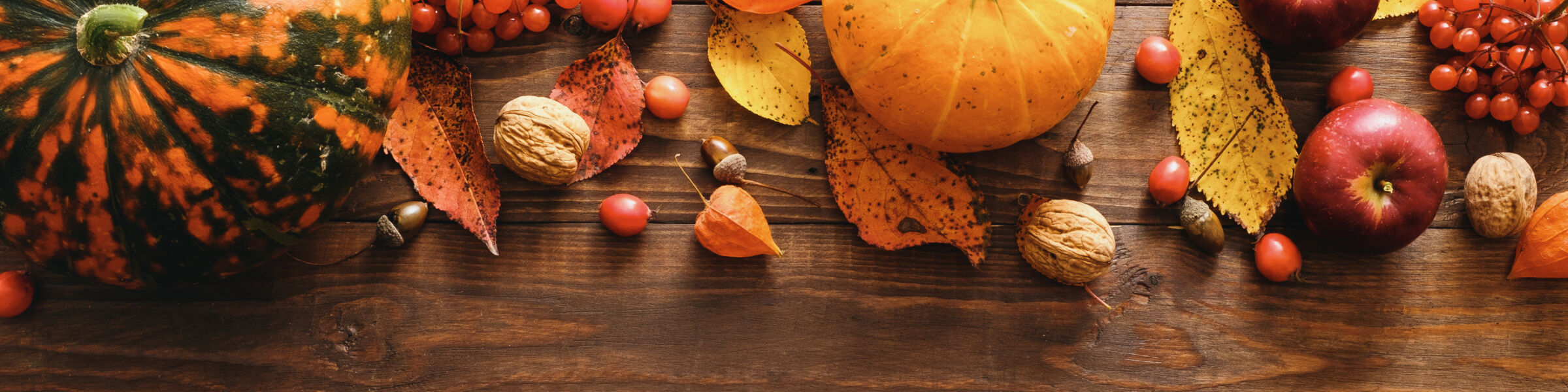 Thanksgiving fruits and vegetables