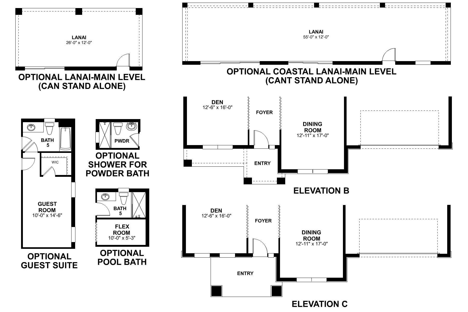 Grandview First Floor Options